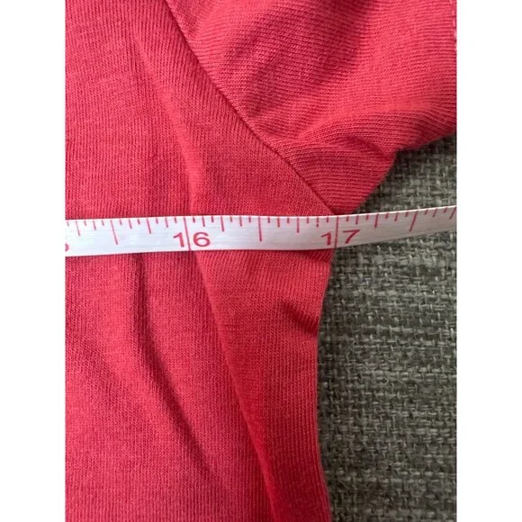 Mighty Fine Leopard Print Christmas Tree Red T Shirt Holiday Womens M - Picture 5 of 6